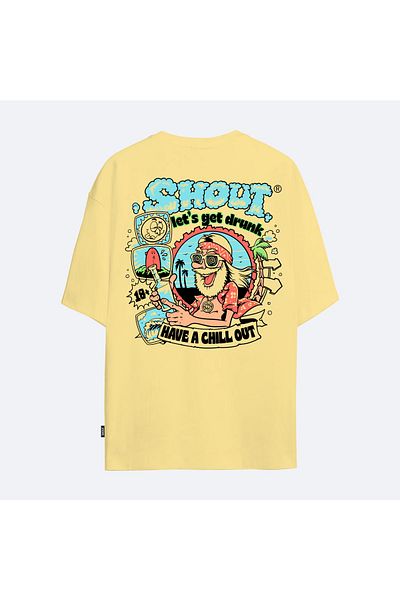 Shout Tricou oversize ediție limitată Let's Get Drunk unisex