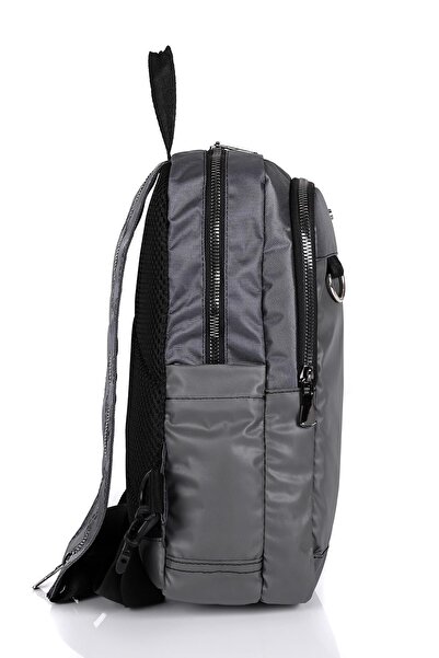 ÇÇS 31332 Τσάντα πλάτης και στήθους σε γκρι χρώμα