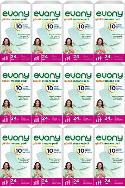Evony Günlük Mesane Pedi Uzun 288 Adet (12pk*24)