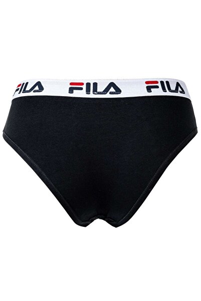 FILA Damen Slip - 4er Pack Briefs, Logo-Bund, Cotton Stretch, einfarbig