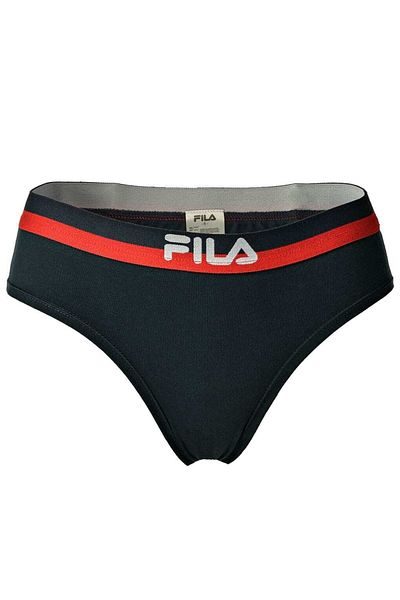 FILA Damen String - Regular Waist, Logo-Bund, Cotton Stretch, einfarbig, XS-XL