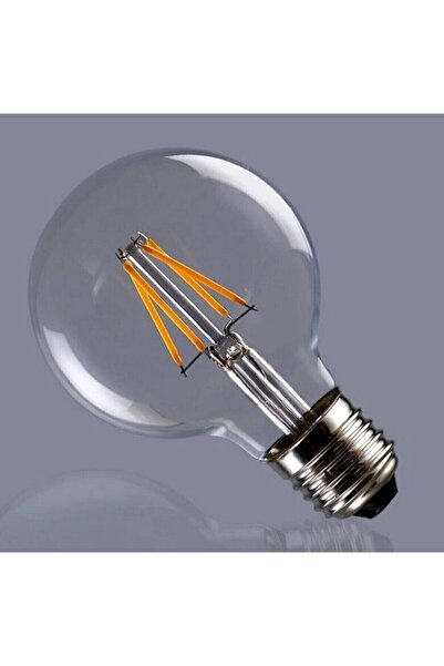 Heka G95 Filament Rustik Led Ampul E27 G95 6w 6500k Beyaz Işık
