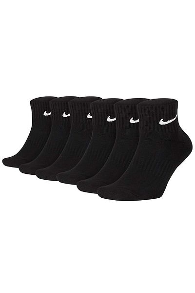 Nike Unisex 6er Pack Sportsocken - Everyday, Cotton Cushioned Ankle, einfarbig