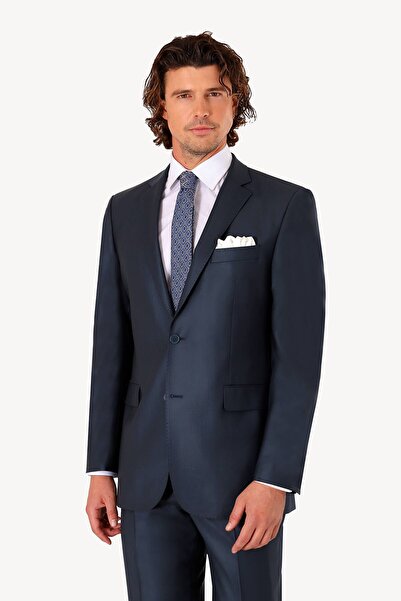 Ysf Erkek Mavi Regular Fit Takım Elbise