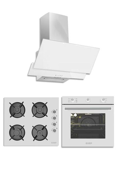 Exep Eco Line Beyaz 3 Lü Ankastre Set ( Ed401-eo320-ef240)