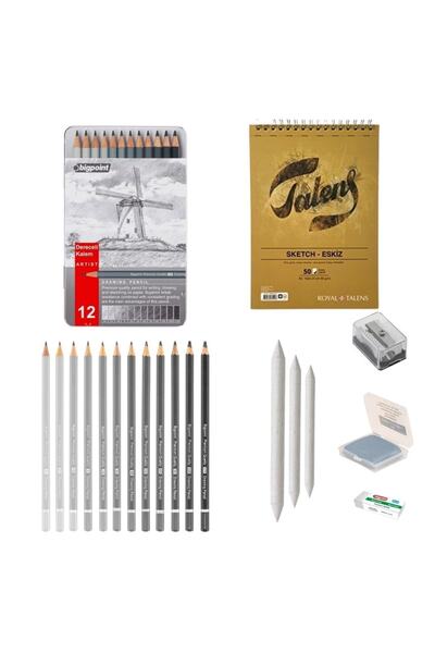Bigpoint Sketch Starter Set 2 + Graduated Pen + A5 Notebook + Dispenser Set +...
