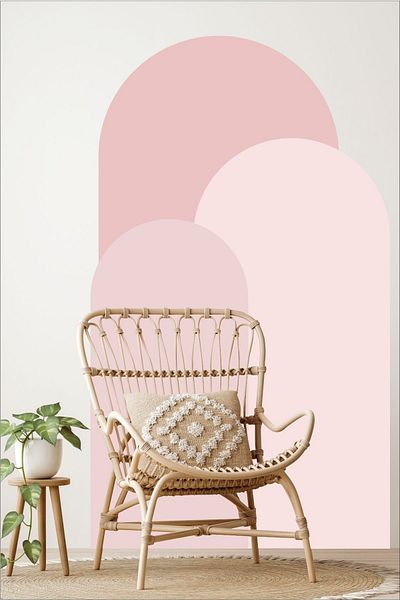Grafikup Autocolant de perete Boho Oval Boho din 3 piese