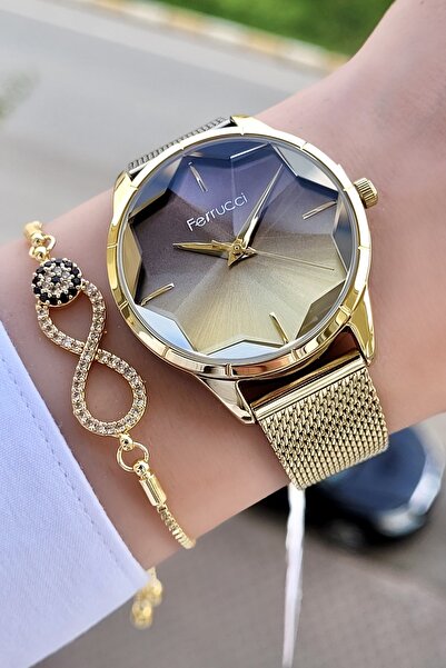 Ferrucci 2 Yıl Garantili Kadın Kol Saati Ve Bileklik