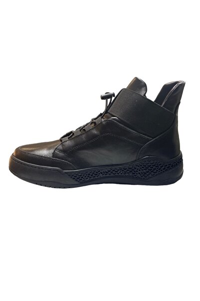 JAMES FRANCO 6823 Erkek Casual Hakiki Deri Bot Siyah