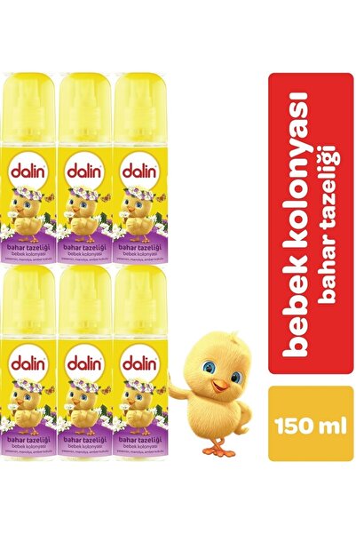 Dalin Bebek Kolonyası 150ml Bahar Tazeliği (yasemin-manolya-amber Kokulu) (6 ...