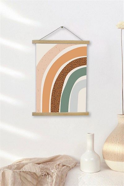Piksel Grafik Αφίσα Bohemian Canvas - Κρεμάστρα με κορδόνι, Διακόσμηση Duar