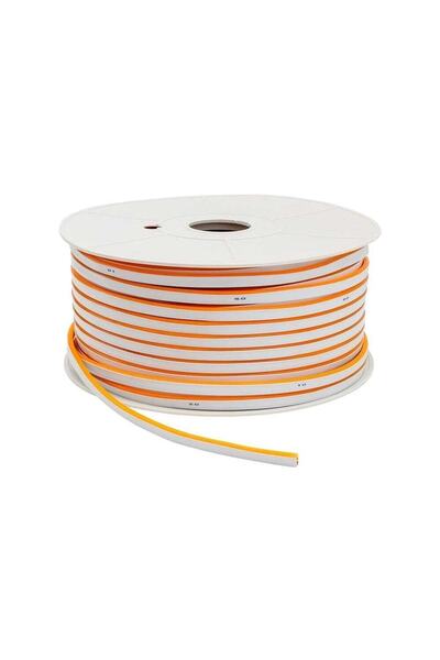 repplam 10 Metre 12 Volt Neon Led Amber 12v Neon Şerit Led Yüksek Işık Siliko...