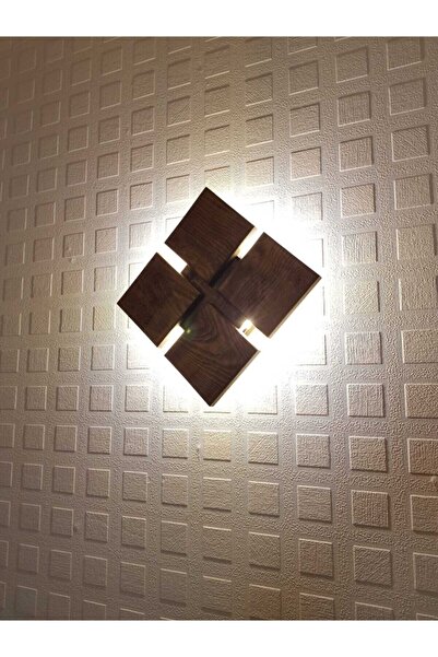 LENAOKSAN 914 مربع 5W LED شمعدان خشبي مصنوع يدويًا بتصميم خاص