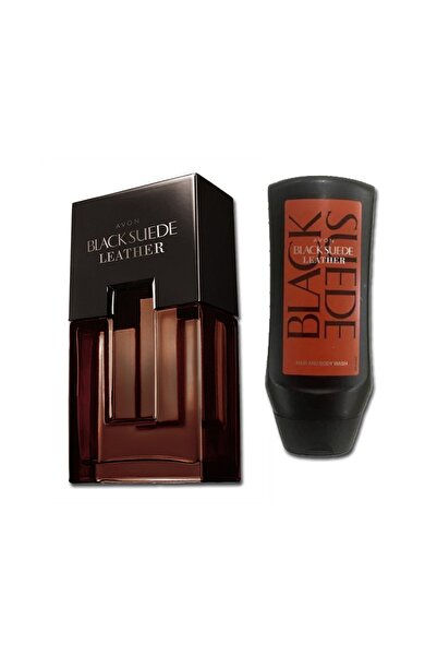 AVON 2'li Set Black Suede Leather Erkek Parfümü Edt-75ml&black Suede Leather ...