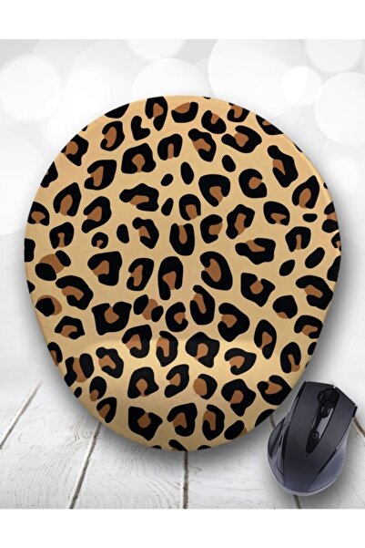 Atölye Çizgi Leopar Desen Bilek Destekli Mouse Pad