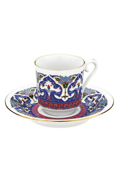 Kütahya Porselen 3648 Pattern Coffee Cup Set for 2 People