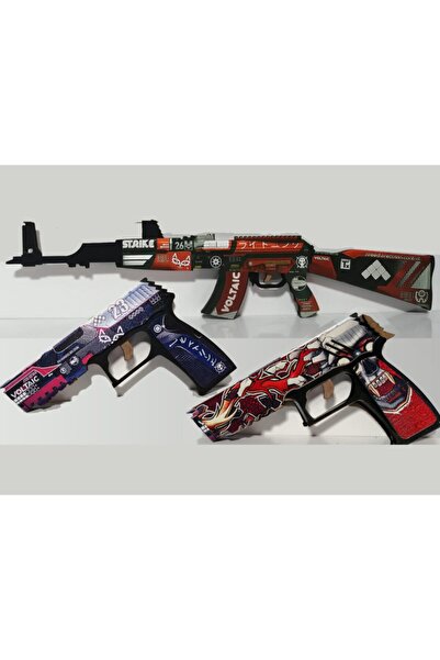 Genel Markalar Ahşap Cs Go Blood Sport Ak47 Set 4