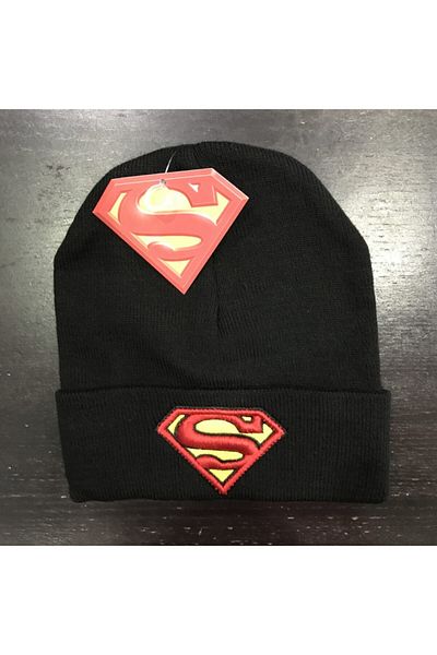 Superman Men's Black Beret