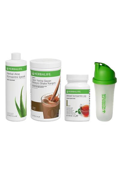 Herbalife Kampanya Set Paketi 22 (çikolatalı Shake + Klasik Çay 50gr + Aloe V...
