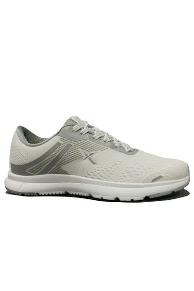 Kinetix White Silver Lace-Up Sneakers Sports Shoes