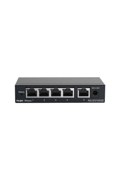 Genel Markalar Rg-es105gd 5 Port Gigabit Switch Metal Kasa