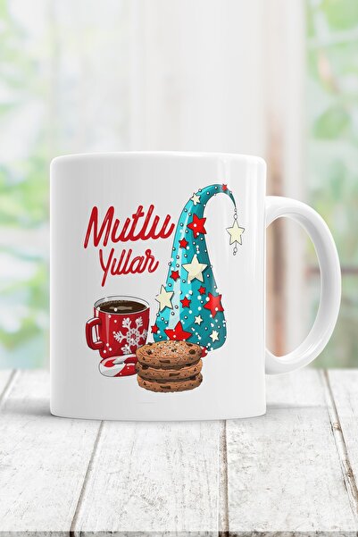 WixelArt Mutlu Yıllar Yılbaşı Kupa Bardak