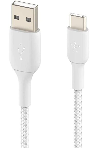 Belkin Cab002bt2mwh Type-c Örgülü Data & Hızlı Şarj Kablo 2m-beyaz