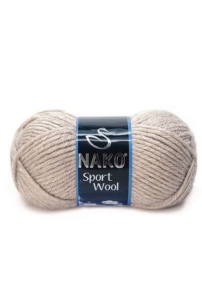 NAKO ( 5 Pieces ) Sport Wool 2167 Beige Hand Knitted Threads Vest Cardigan Thread Scarf Sweater Thread