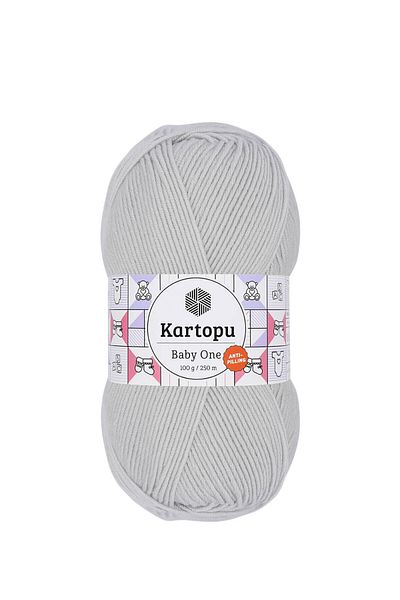 Kartopu Baby One Anti-pilling Baby Knitting Yarn | 100 γρ | k993 Ανοιχτό Γκρι