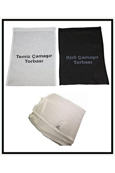 Genel Markalar Kirli Temiz Çamaşır Torbası Ve Çamaşır Filesi