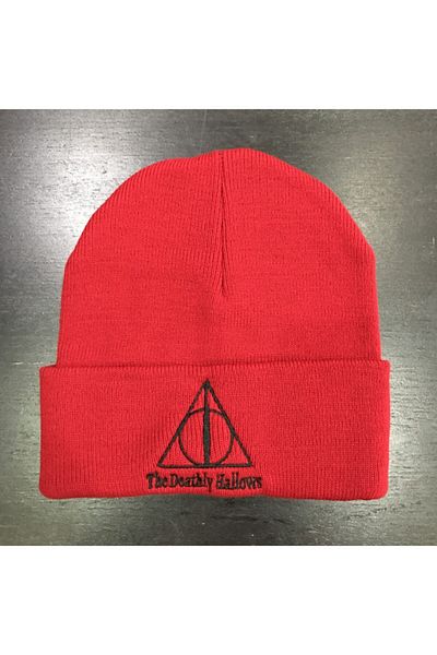 Atlantis Unisex Red Harry Potter (deathly Hallows 1) Original Licensed Beanie
