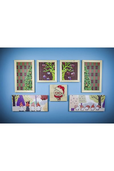 ÖZCANLAR ÇERÇEVE Wooden Frame Set and Decorative Products Design Handmade Products Gift Set Natural Wood