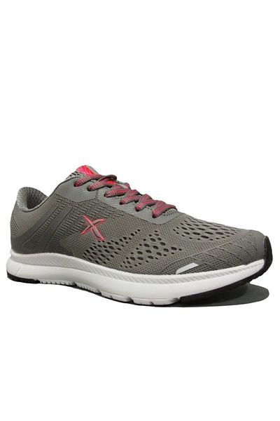 Kinetix Gray Pink Lace-Up Sneakers Sports Shoes