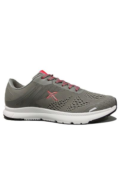 Kinetix Gray Pink Lace-Up Sneakers Sports Shoes