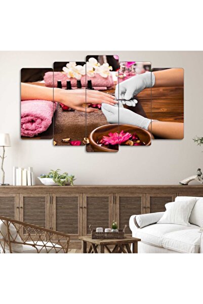 EVLOYA Güzellik Merkezi, Kuaför, Oje, Bakım- 5 Parçalı Tablo