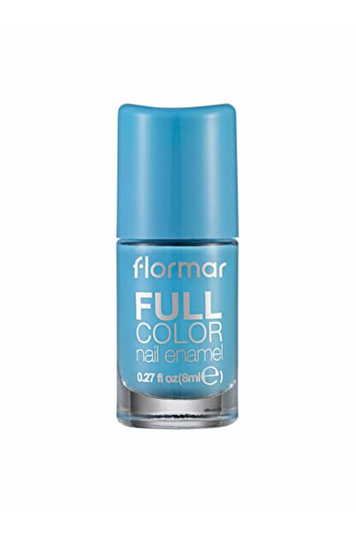 Flormar Full Color Nail Enamel Yoğun Pigmentli Gökyüzü Mavisi Oje