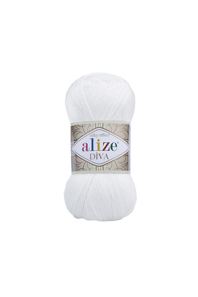 Alize Diva 55 أبيض محبوك يدويًا - سترة وبلوزة وخيط تونيك Supla Shawl (5 قطع)