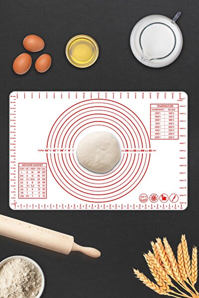 Decorita White Glass Dough Rolling Mat 40cm X 60cm