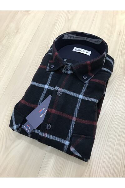 CASSIS Erkek Lacivert Salita Çift Cepli Regular Oduncu Gömlek