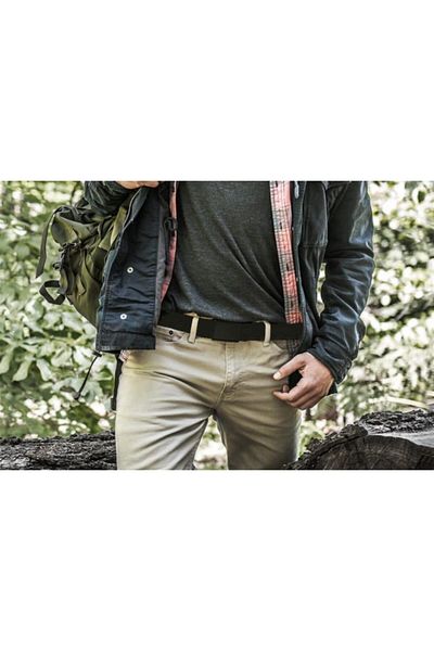 gaman Unisex Stretch Belt 4x125 Flexible Polyester Black