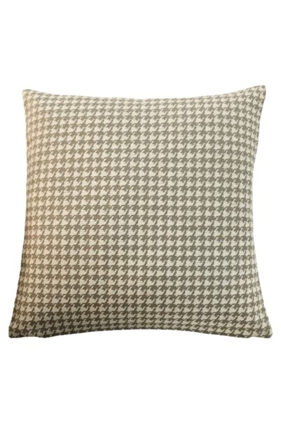 PİLLOWS STORE Kazayağı Desenli Krem Kırlent Kılıfı 45cm*45cm