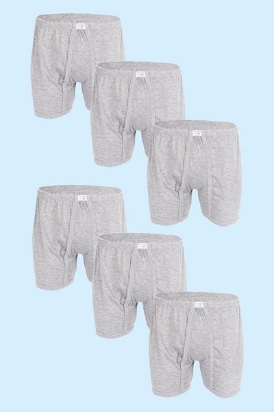 Ceylanoğlu Ανδρικό γκρι μονό ζέρσεϊ Long Johns 6 τεμαχίων