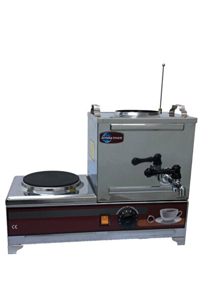 Armeka Çay Kazanı Sanayi Tipi Çaymatik 10 Litre Elektrikli Pleytli Kahveci Ka...