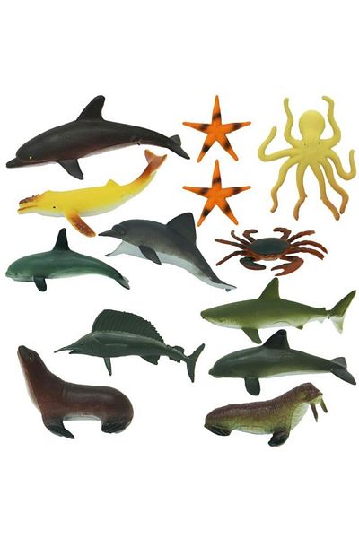Sunman Toy Sea Animals Fish Ocean Animals in Bags