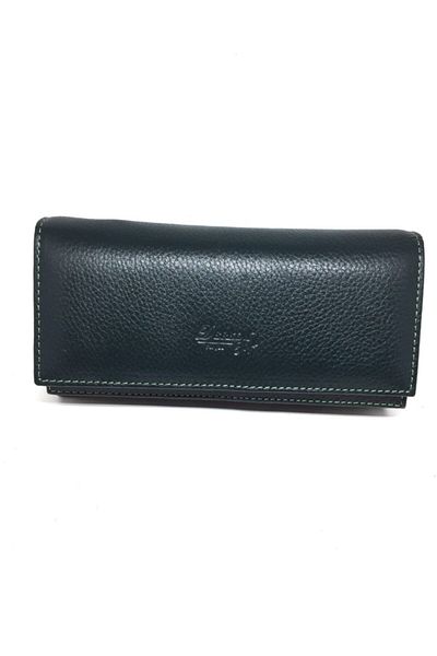 DERKON Genuine Leather Double Cover Useful Women's Wallet
