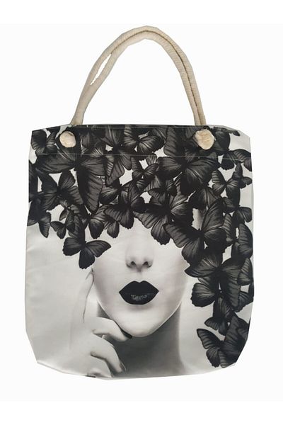 Alkan Homes Digital Printed Lined-zippered Multi-Purpose Bag
