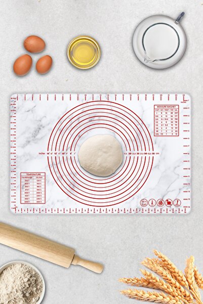 Decorita Classic Marble Look| Glass Dough Rolling Mat| 40cm X 60cm