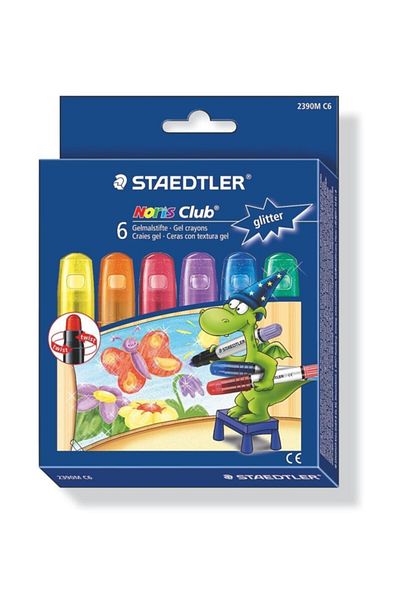Staedtler Noris Clup Gel - Pastel Color Paint, Set of 6 2390-C6