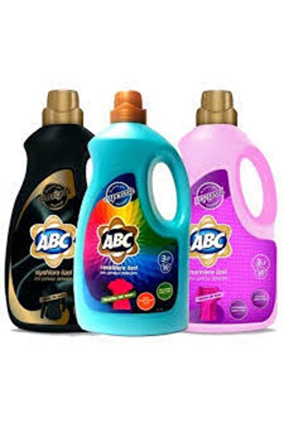 ABC Renkli 3 lt - Siyah - 3lt -Narin 3 lt Sıvı Deterjan
