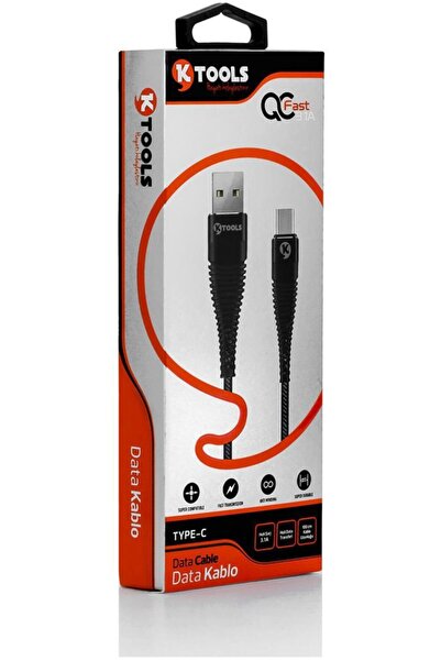 Ktools Qualcomm Fast 3.1 Amper Type C Data Ve Şarj Kablosu 1 Metre